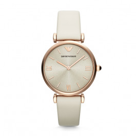Correa de reloj Armani AR1769 Cuero Beige 14mm