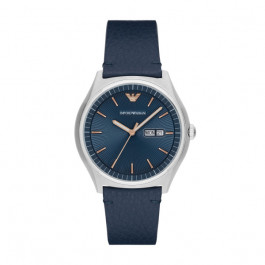 Correa de reloj Armani AR1978 Cuero Azul 22mm