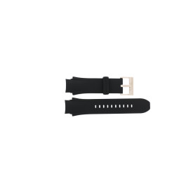 Correa de reloj Armani Exchange AX1406 Caucho Negro 19mm