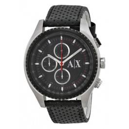 Correa de reloj Armani Exchange AX1600 Cuero Negro 22mm