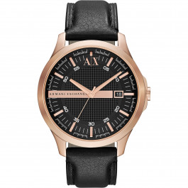 Correa de reloj Armani Exchange AX2129 Cuero Negro 22mm