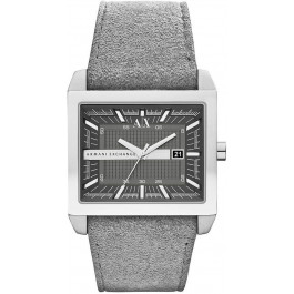 Correa de reloj Armani Exchange AX2212 Cuero Gris 32mm