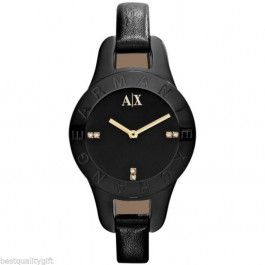 Correa de reloj Armani Exchange AX4125 Cuero Negro 8mm