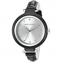 Correa de reloj Armani Exchange AX4242 Cuero Negro 12mm