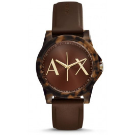 Correa de reloj Armani Exchange AX4341 Silicona Marrón 18mm