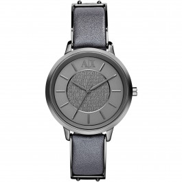 Correa de reloj Armani Exchange AX5308 Cuero Gris 16mm
