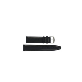 Correa de reloj Tag Heuer BC0150 / WE1111/2 Cuero Negro 20mm