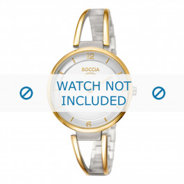 Boccia correa de reloj 3260-02 Titanio Bicolor 10mm