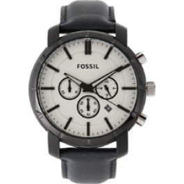 Correa de reloj Fossil BQ2133 Cuero Negro 22mm