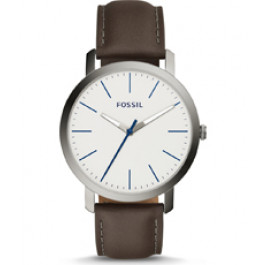 Correa de reloj Fossil BQ2349 Cuero Marrón oscuro 22mm