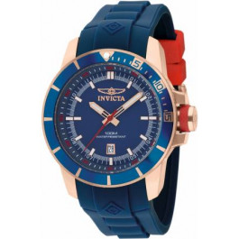 Correa de reloj Invicta 10736.01 Caucho Azul