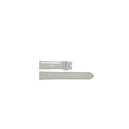 Correa de reloj Burberry BU9128 Cuero Blanco 18mm