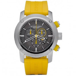 Correa de reloj Burberry BU7712 Silicona Amarillo 24mm