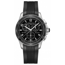 Correa de reloj Certina C603019213 Caucho Negro