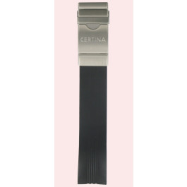Correa de reloj Certina C603007325 Caucho Negro