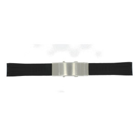 Correa de reloj Certina C032427 A / C603020739 Caucho Negro 21mm