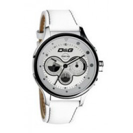 Correa de reloj Dolce & Gabbana DW0212 / F360003712 Cuero Blanco 20mm