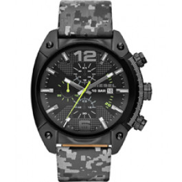 Correa de reloj Diesel DZ4324 Cuero Gris 24mm