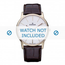 Correa de reloj Edox 26023-37R-BR Cuero Marrón 22mm