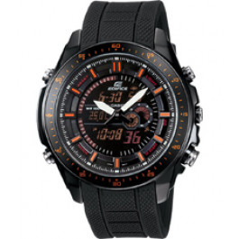Correa de reloj Casio EFA-132PB-1AV / 10366028 Plástico Negro 20mm