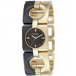 Correa de reloj Fossil ES2170 Acero inoxidable Chapado en oro 23mm