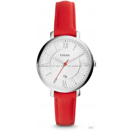 Correa de reloj Fossil ES3926 Cuero Rojo 14mm