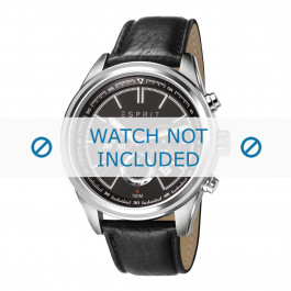 Esprit correa de reloj ES107541-002 Cuero Negro + costura predeterminada