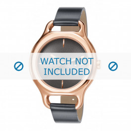 Esprit correa de reloj ES107932-006 Cuero Negro