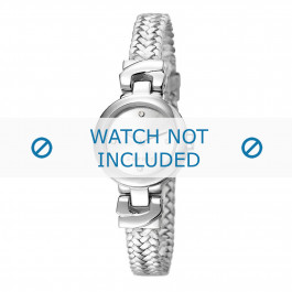 Esprit correa de reloj ES107662-001 Cuero Plateado