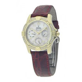 Correa de reloj Festina F16023-2 Cuero Rojo 18mm