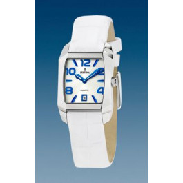 Correa de reloj Festina F16137-A Cuero Blanco 16mm