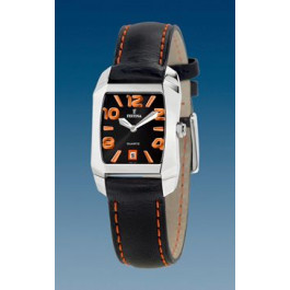 Correa de reloj Festina F16137-D Cuero Negro 16mm
