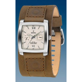 Correa de reloj Festina F16182-3 Cuero Marrón claro 22mm