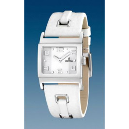 Correa de reloj Festina F16475-1 / F16475-4 / F16325 Cuero Blanco 24mm