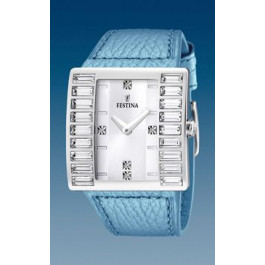 Correa de reloj Festina F16538-5 Cuero Azul claro 32mm