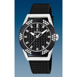 Festina correa de reloj F16563-3 Caucho Negro