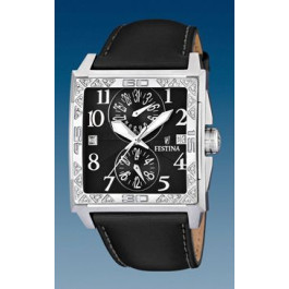 Correa de reloj Festina F16570-6 Cuero Negro 28mm
