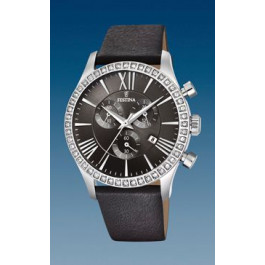 Correa de reloj Festina F16590-A Cuero Gris antracita 21mm