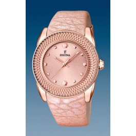 Correa de reloj Festina F16591-B Cuero Rosado 24mm