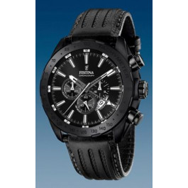 Correa de reloj Festina F16901 / F16902-1 Cuero/Plástico Negro 26mm