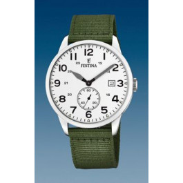 Correa de reloj Festina F20347-1 Nylon/perlón Verde