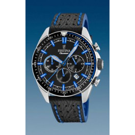Correa de reloj Festina F20377-3 Cuero Negro 22mm