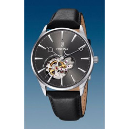Correa de reloj Festina F6846-2 Cuero Negro 22mm