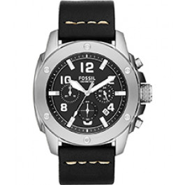 Correa de reloj Fossil FS4928 Cuero Negro 24mm