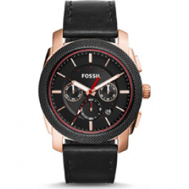 Correa de reloj Fossil FS5120 Cuero Negro 24mm