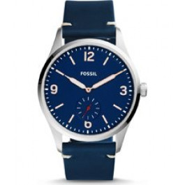 Correa de reloj Fossil FS5246 Cuero Negro 22mm
