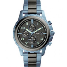 Correa de reloj Fossil FS5318 Acero inoxidable Azul 22mm