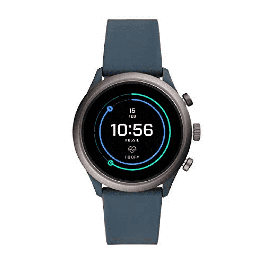 Correa de reloj Fossil FTW4021 Silicona Azul 20mm