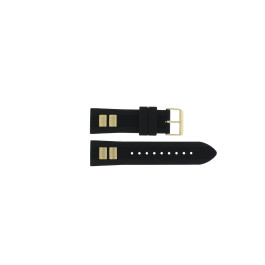 Correa de reloj Guess GW0051G2 / W0051G2 / Delta Caucho Negro 24mm