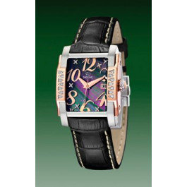 Correa de reloj Jaguar J648-4 Cuero Negro